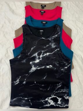 Express Women's Body Contour Tank Tops Size XS Bundle of 4